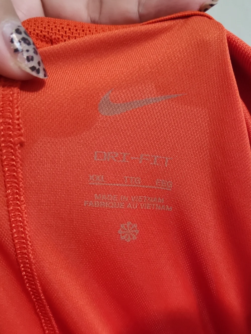 Nike Clemson Tigers orange polo shirt
